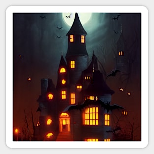 Haunted House Sticker